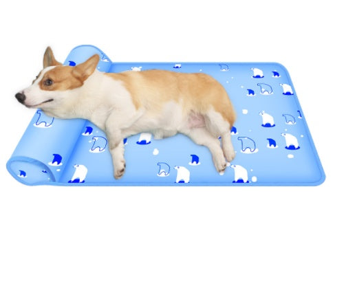Summer dog cooling mat sky blue — machine washable Canada