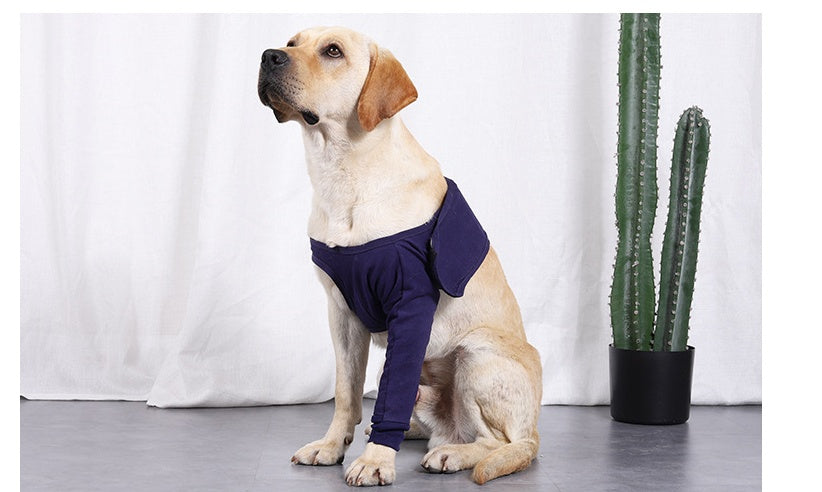 Dog recovery sleeve — replaces plastic cone after surgery