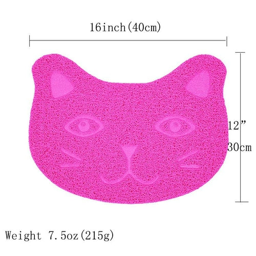 Cat face litter mat size guide — non-slip waterproof litter pad Canada