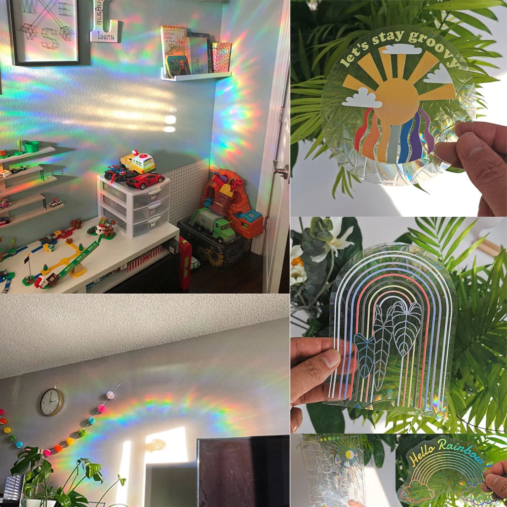 Rainbow Sun Catcher Wall Stickers Light