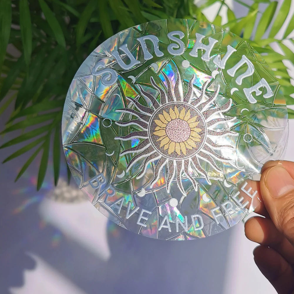 Rainbow Sun Catcher Wall Stickers Light