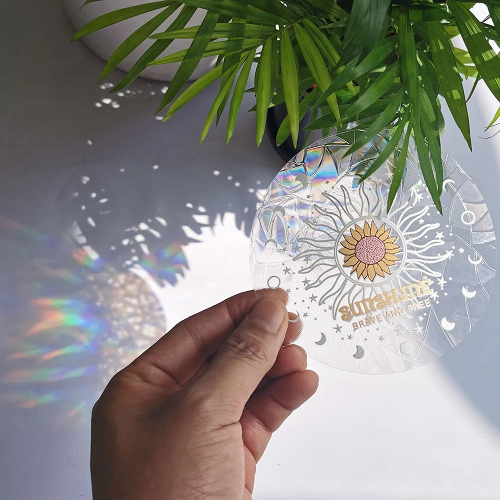 Rainbow Sun Catcher Wall Stickers Light