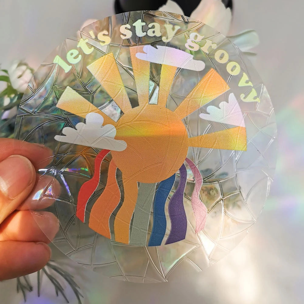 Rainbow Sun Catcher Wall Stickers Light