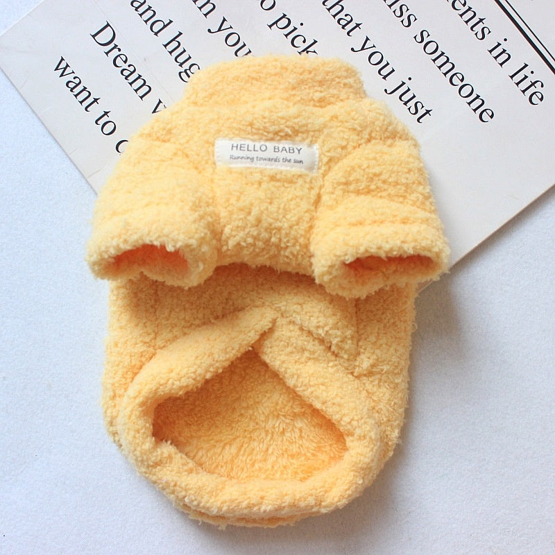 Cat in velvet coat — warm winter pet clothes Canada