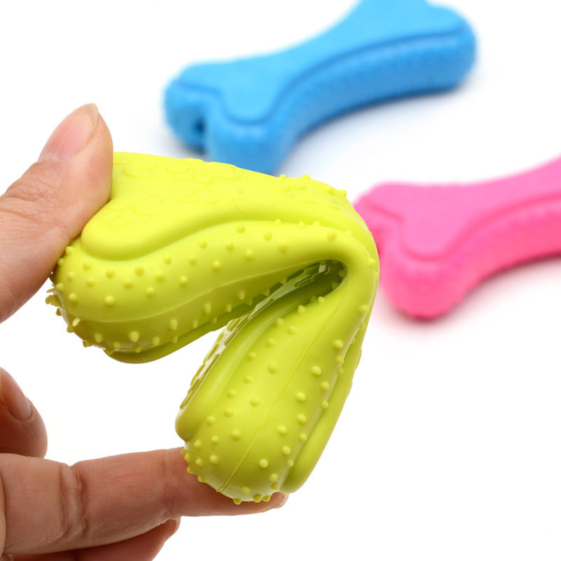 Dog chew toy yellow rubber — whistle squeaky toy Canada