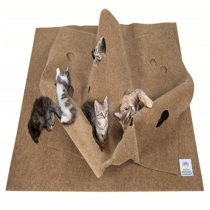 Cat scratch play mat folded — 120x90cm large felt Canada