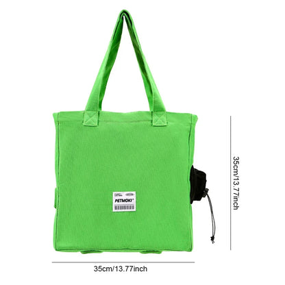 Canvas cat carrier bag strap detail — adjustable shoulder carry Canada