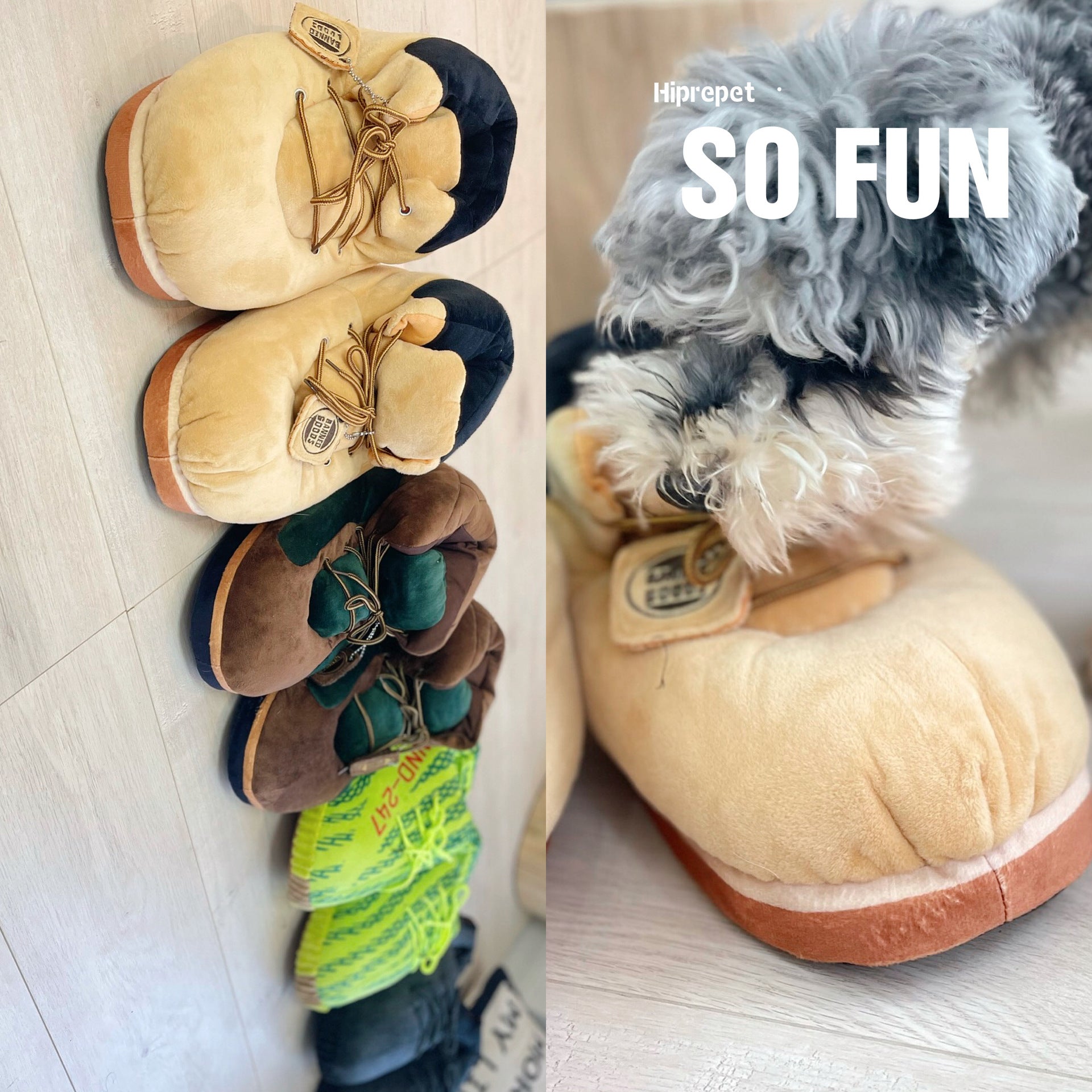 Giant sneaker toy size comparison — 30x17cm with cat Canada