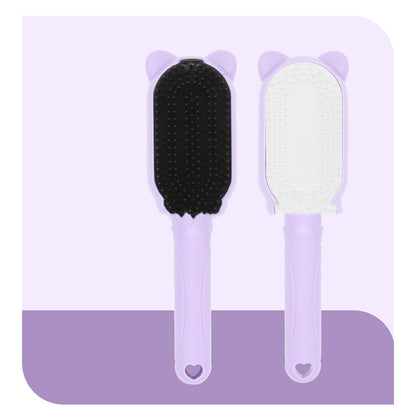 Dog bath massage comb silicone dual action grooming tool