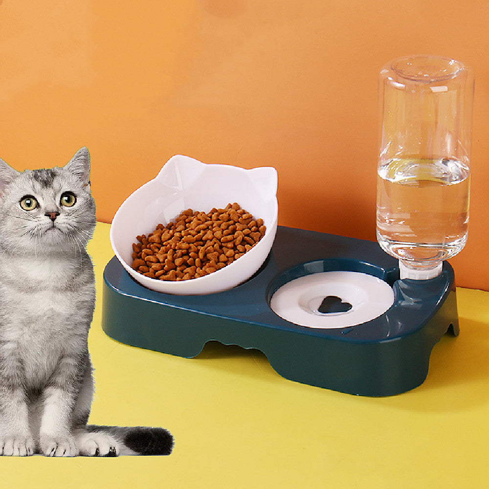 Anti-spill pet bowl blue — non-tip food water bowl cats dogs Canada