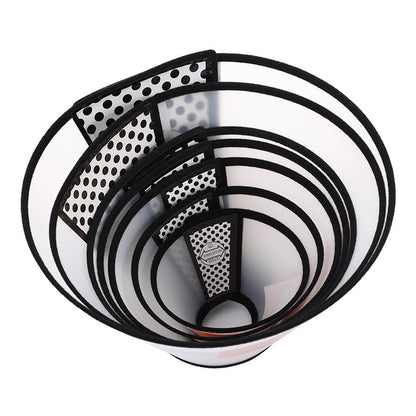 Dog recovery E-collar orange S — post-surgery cone protection