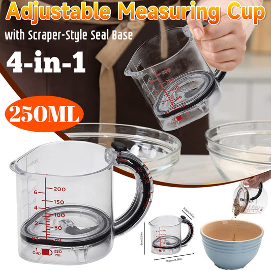 4-In-1 Adjustable Measuring Cup Multi-Functional Measuring Cup