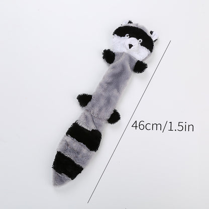 Squeaky dog toy set unboxed — 3 long plush toys Canada