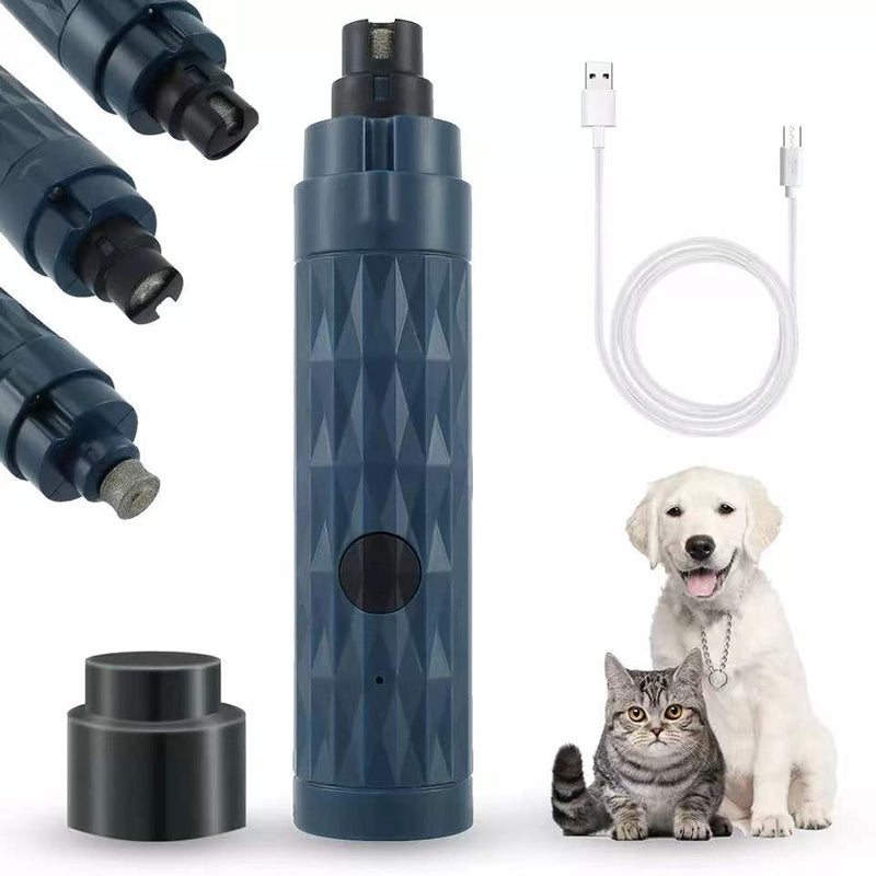 Electric pet nail grinder with LED light — USB rechargeable dogs cats Canada