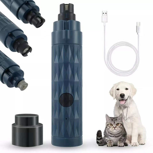 Electric pet nail grinder with LED light — USB rechargeable dogs cats Canada