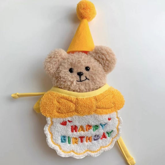 Pet birthday kit pink — birthday hat bib set cats dogs Canada