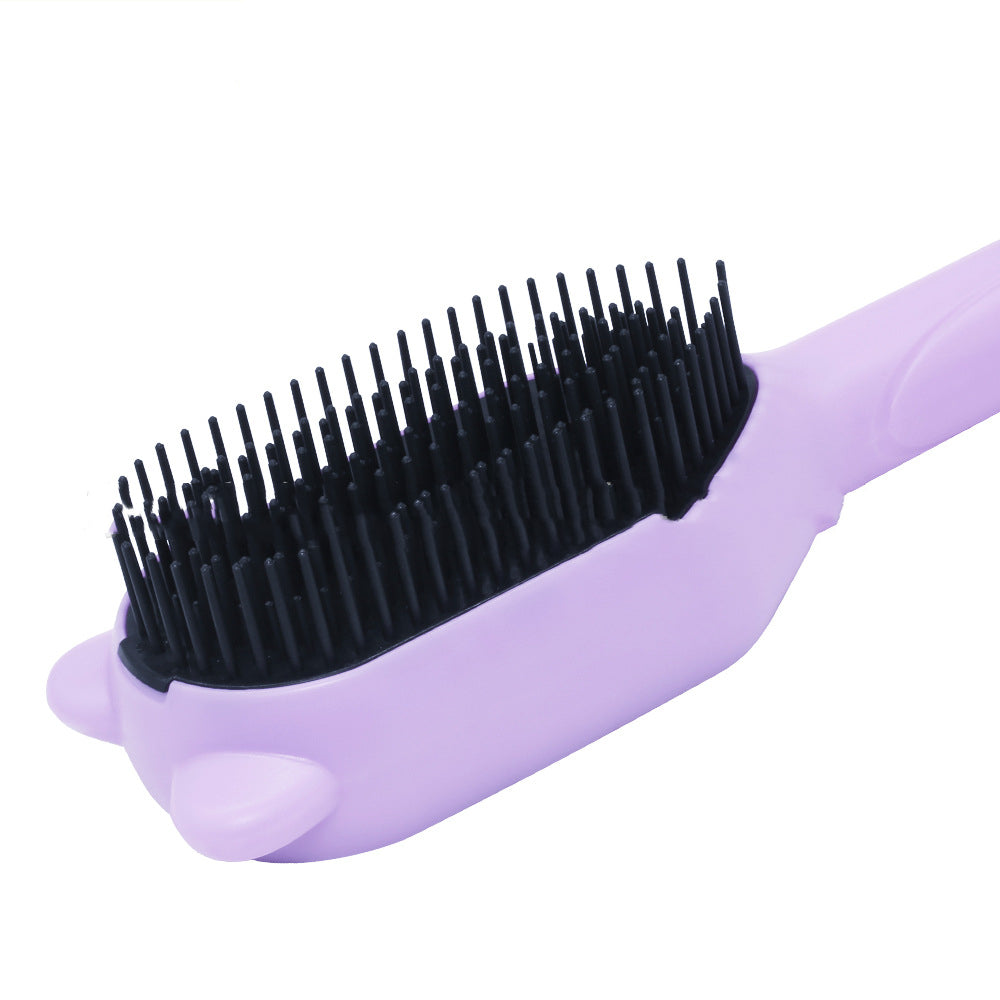 Silicone pet grooming comb removing loose fur dog coat