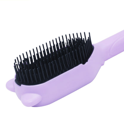 Silicone pet grooming comb removing loose fur dog coat