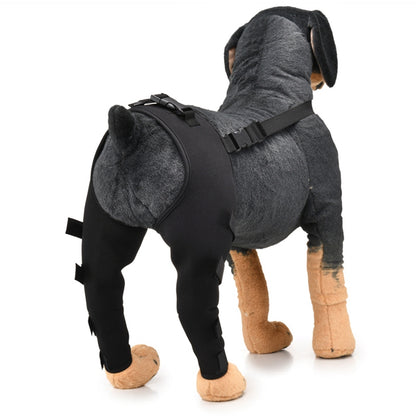 Clinical dog joint wrap reflective tape safety panel support