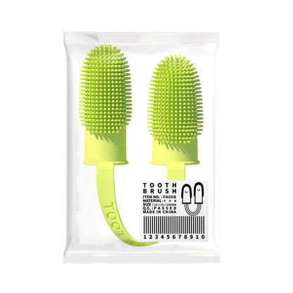 Finger toothbrush on finger cat dental care Canada pet oral