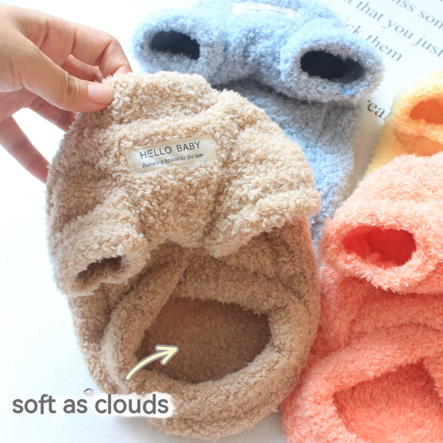 Soft velvet pet coat in blue — cozy coral fleece dog and cat winter coat available in 5 sizes