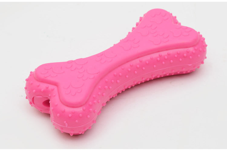 Rubber dog toy 3 colours — blue rose yellow Snapify Canada