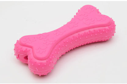 Rubber dog toy 3 colours — blue rose yellow Snapify Canada