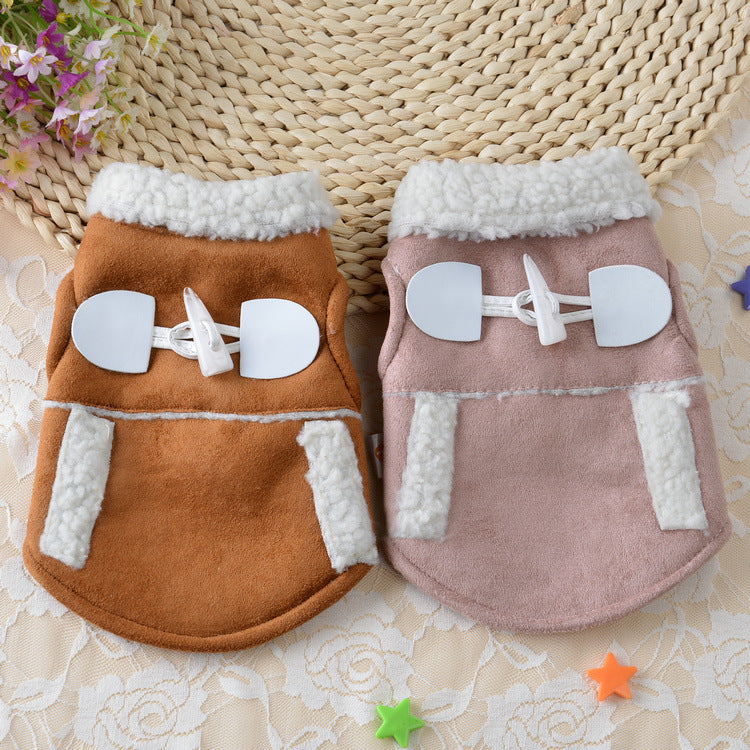 Knit pet vest navy — warm winter vest for dogs and cats Canada