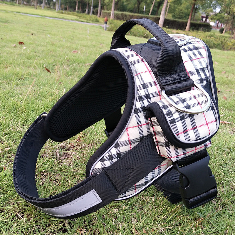 Dog chest harness black colour size XS S M L XL