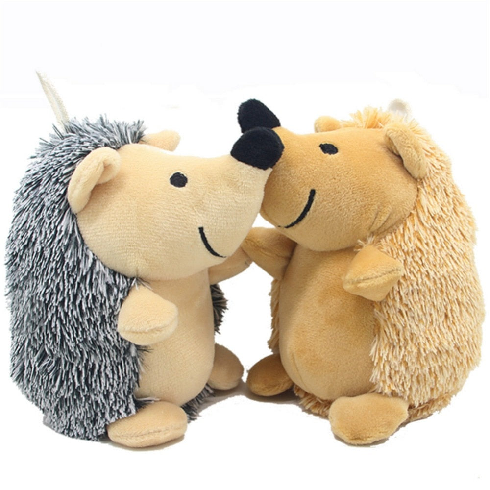 Plush hedgehog squeaky dog toy black Canada pet supplies
