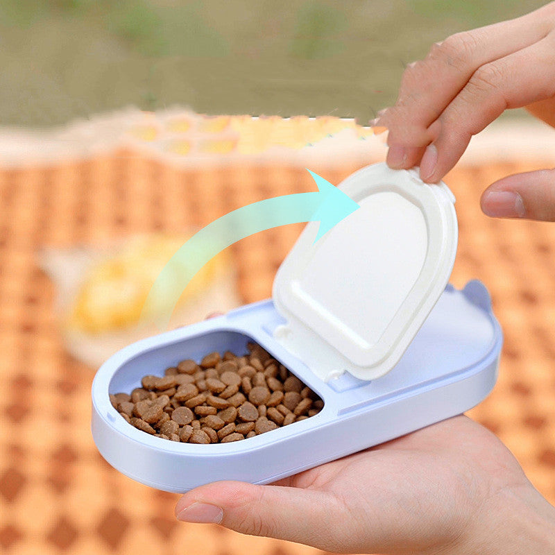Pet water bottle in use — cat dog hydration on every adventure
