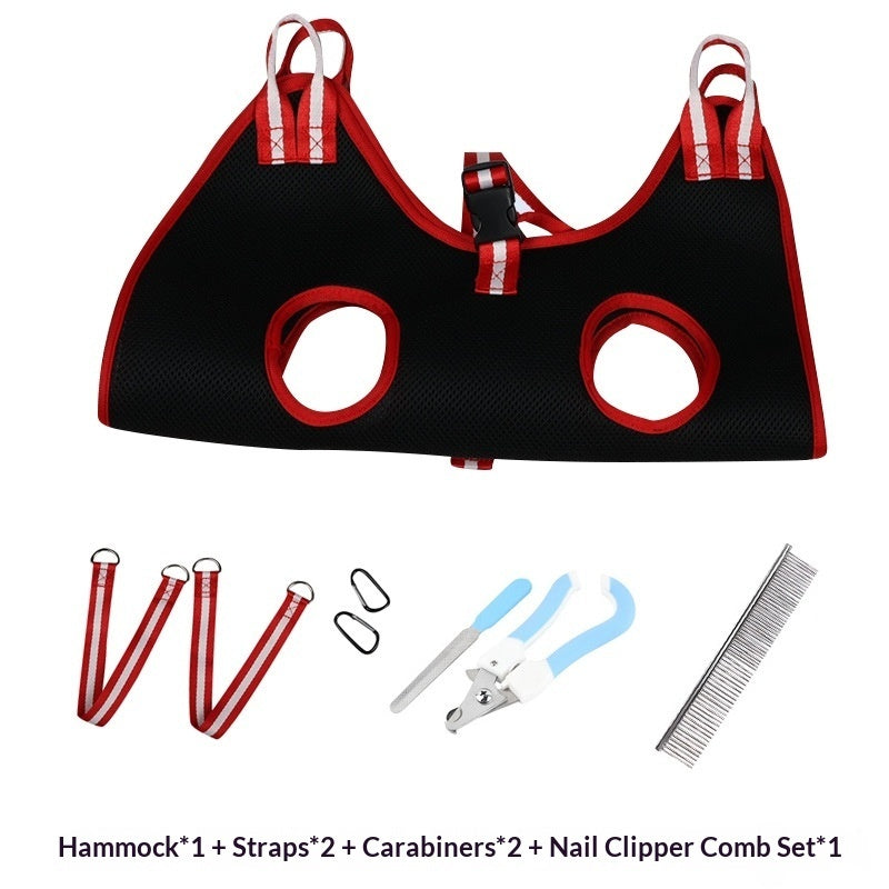 Pet grooming hammock size guide small medium large dogs cats Canada