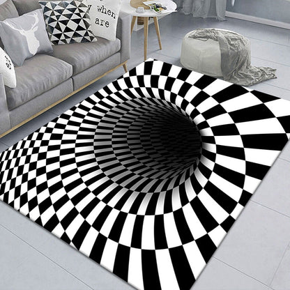 Cat trap mat 9 patterns — optical illusion cat floor rug
