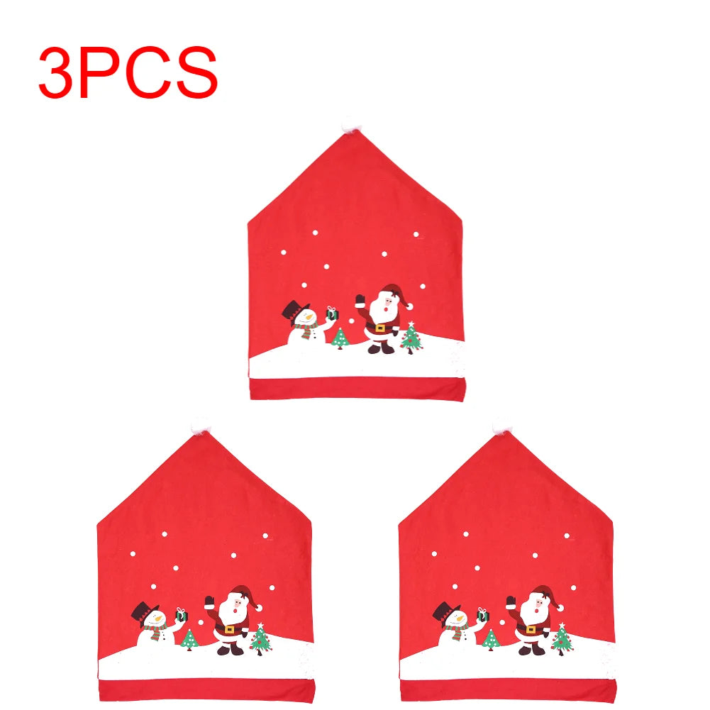 Christmas Decor Dining Chair Decoration