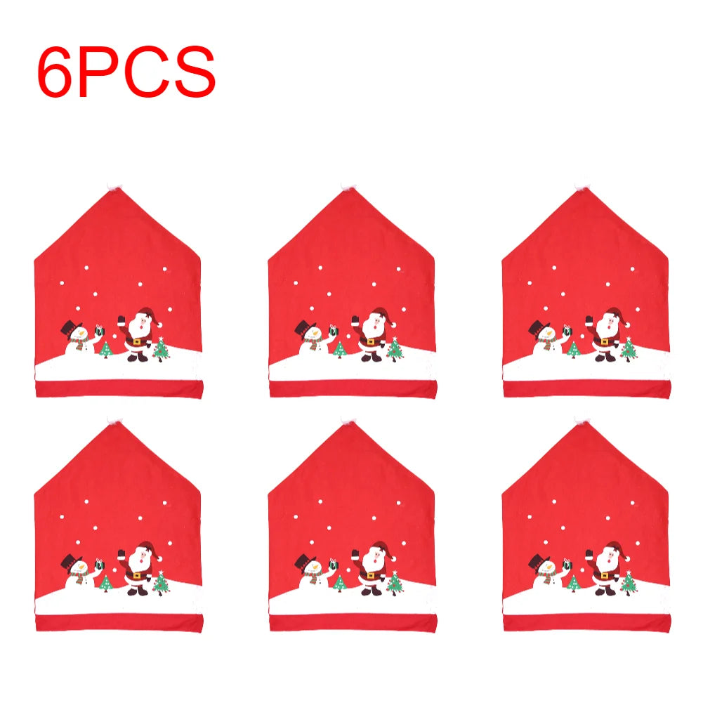 Christmas Decor Dining Chair Decoration