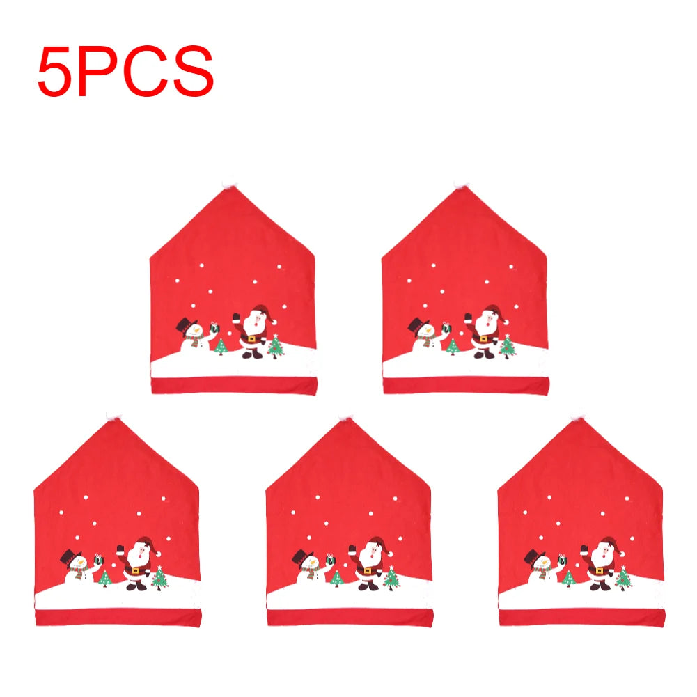 Christmas Decor Dining Chair Decoration