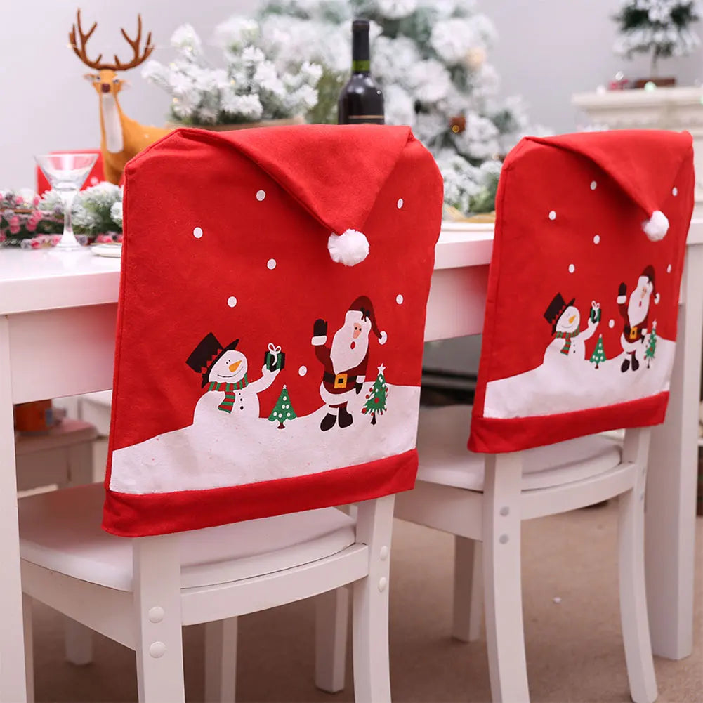Christmas Decor Dining Chair Decoration