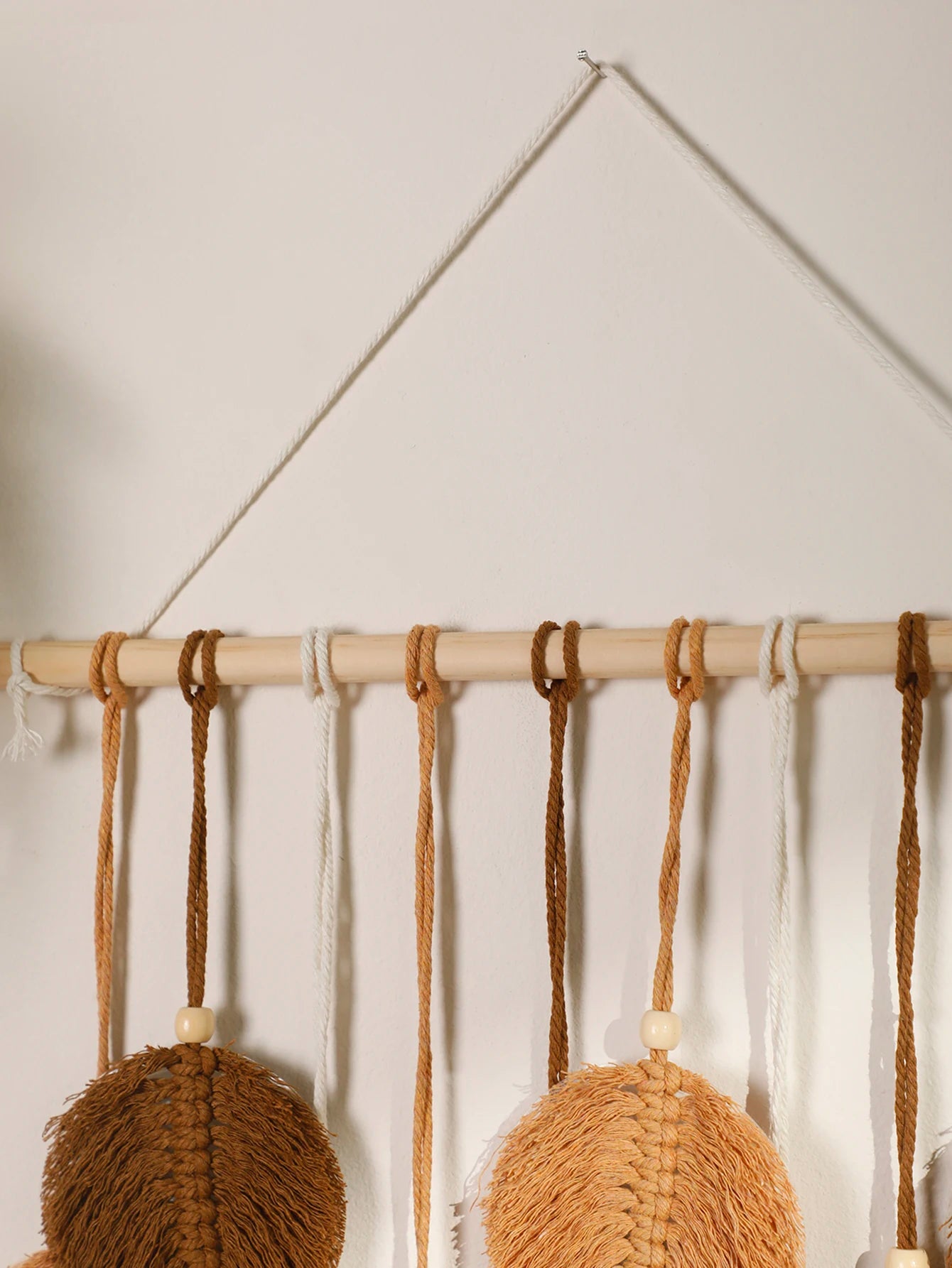 Leaf Macrame Tapestry Brown Green Wall Tapestry