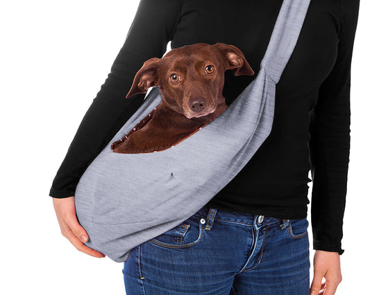 Foldable pet tote bag blue colour roomy 60cm base portable