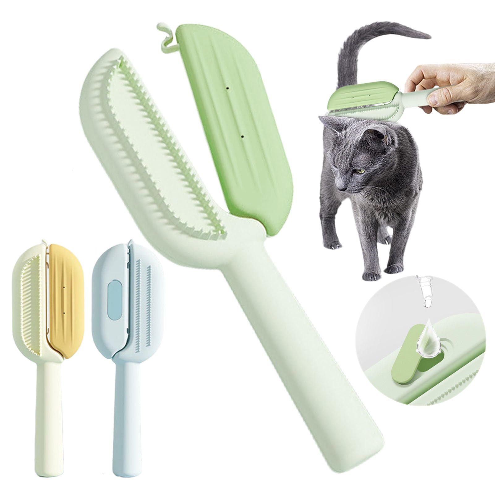 3-in-1 self-cleaning pet grooming brush water tank Canada