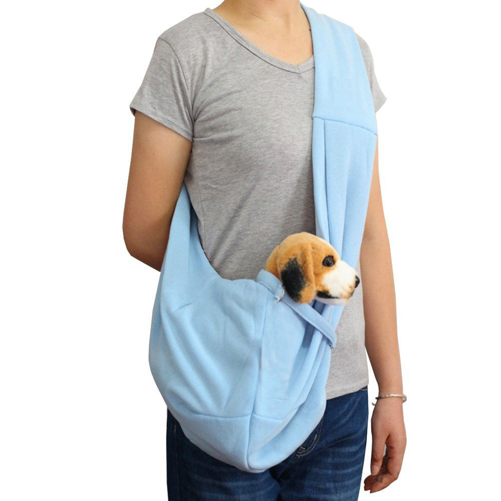 Pet carrier bag grey pink blue colour options flat lay Snapify