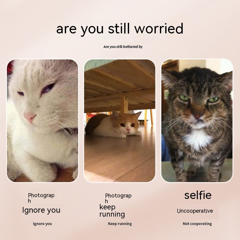 Selfie clip attached to phone portrait mode pet photo Canada