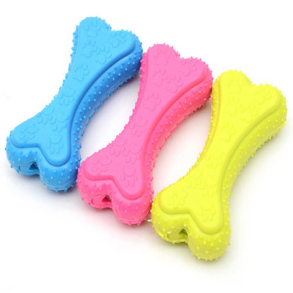 TPR rubber dog toy — soft durable chew toy for all breeds