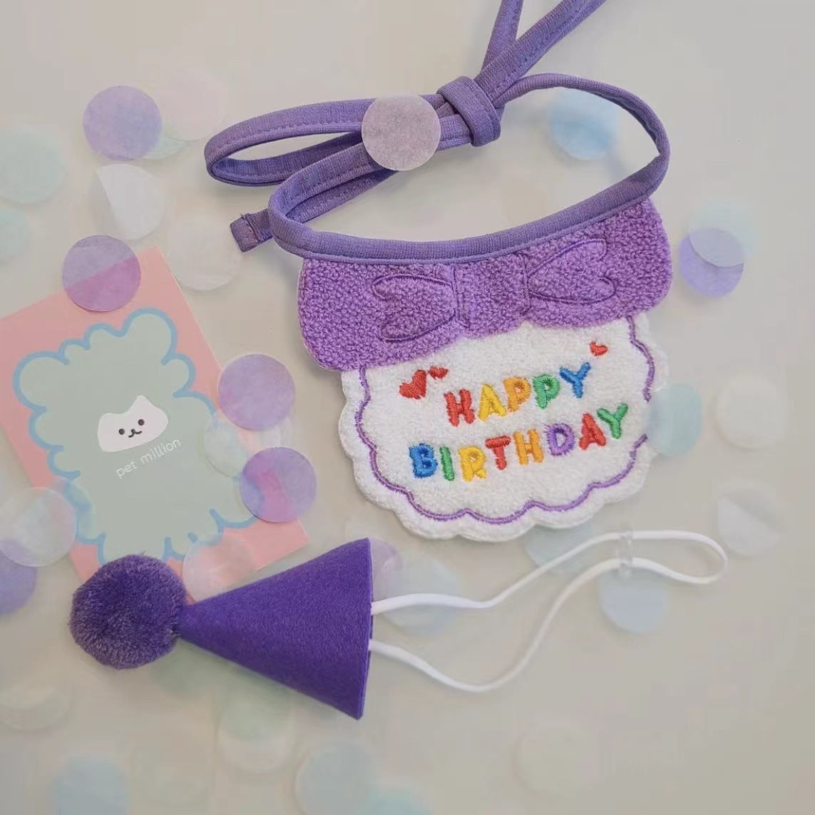 Pet birthday kit 4 colours — blue pink purple yellow Snapify Canada
