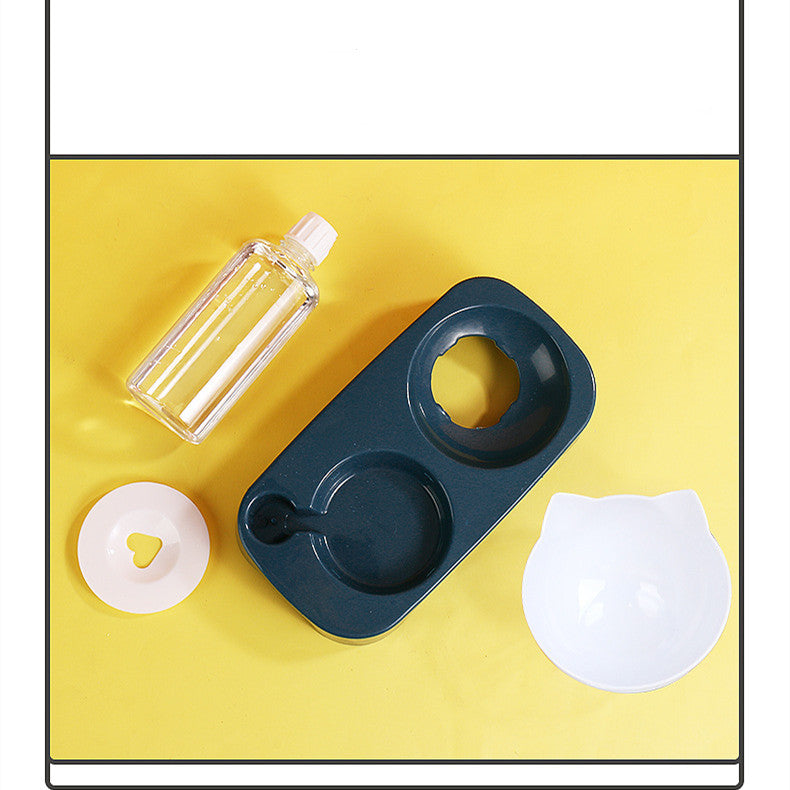 Pet food water bowl set — non-slip anti-tip dispenser Canada