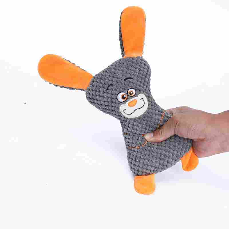 Plush dog toy donkey detail — floppy ears soft for dogs