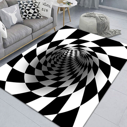 Cat trap mat vision pattern — funny cat floor rug