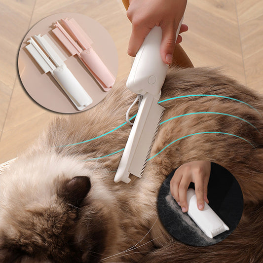 Self-cleaning pet hair removal brush — 3-in-1 grooming brush Canada
