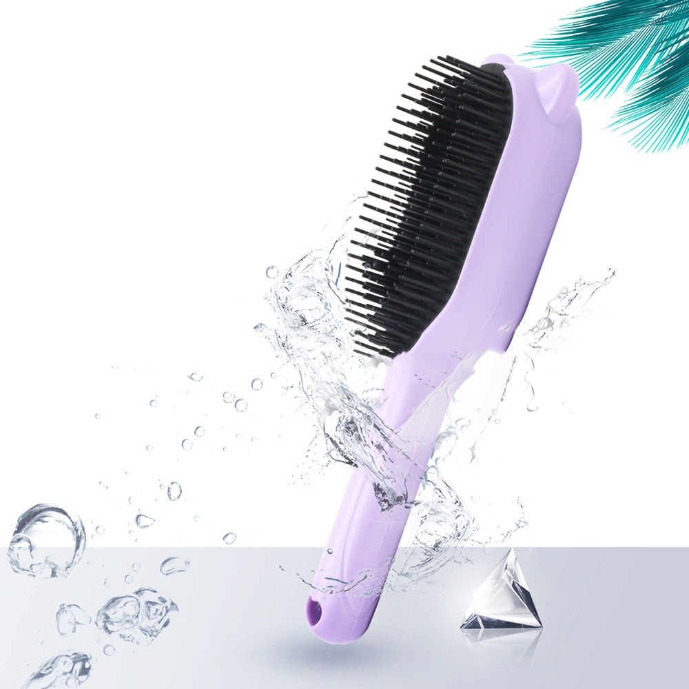 Pet massage comb lavender colour ergonomic handle Canada
