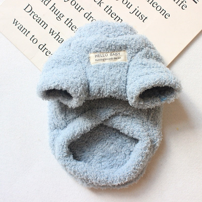 Soft pet coat back detail — velvet fleece warm Canada